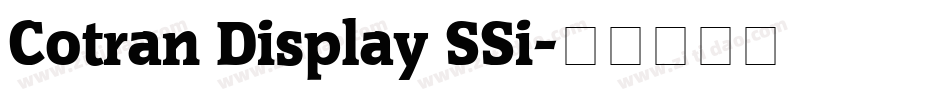 Cotran Display SSi字体转换